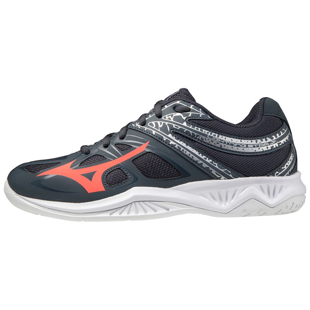 Sapatilhas Voleibol Mizuno Lightning Star Z5 - Homem - Azul Marinho/Coral - ITMSR0963